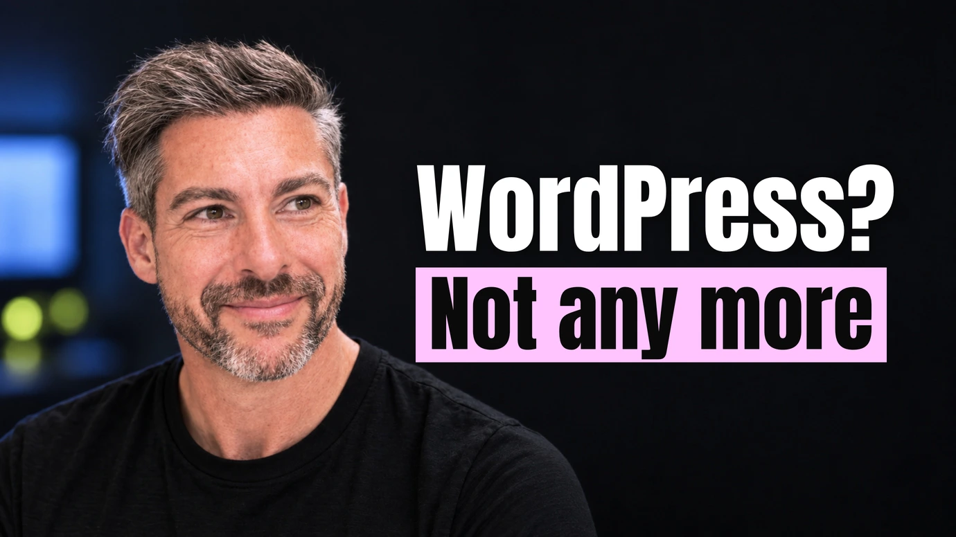 James Ansell, founder of Code23, glancing at the headline WordPress? Not any more