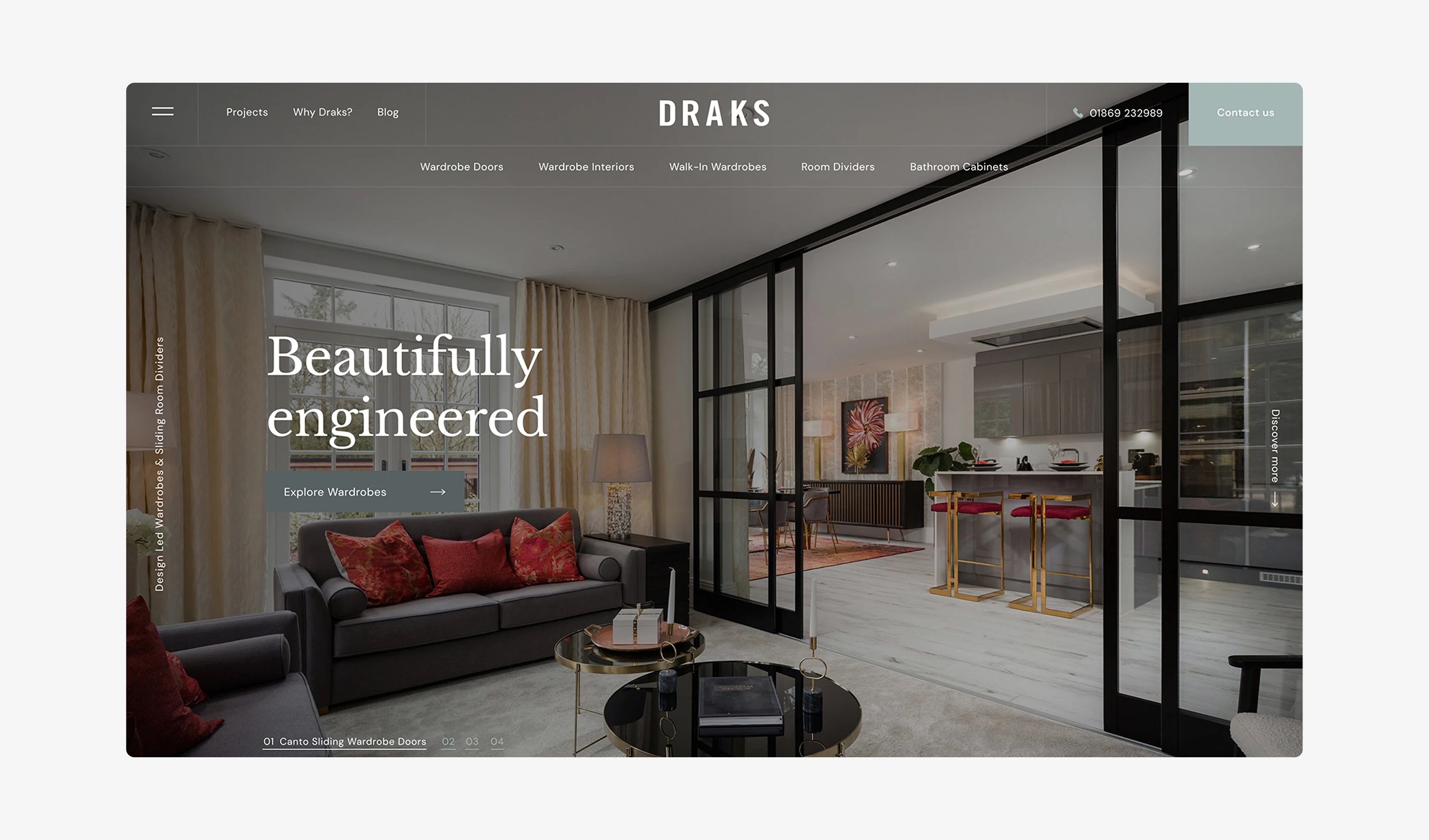 Draks product experience showcase