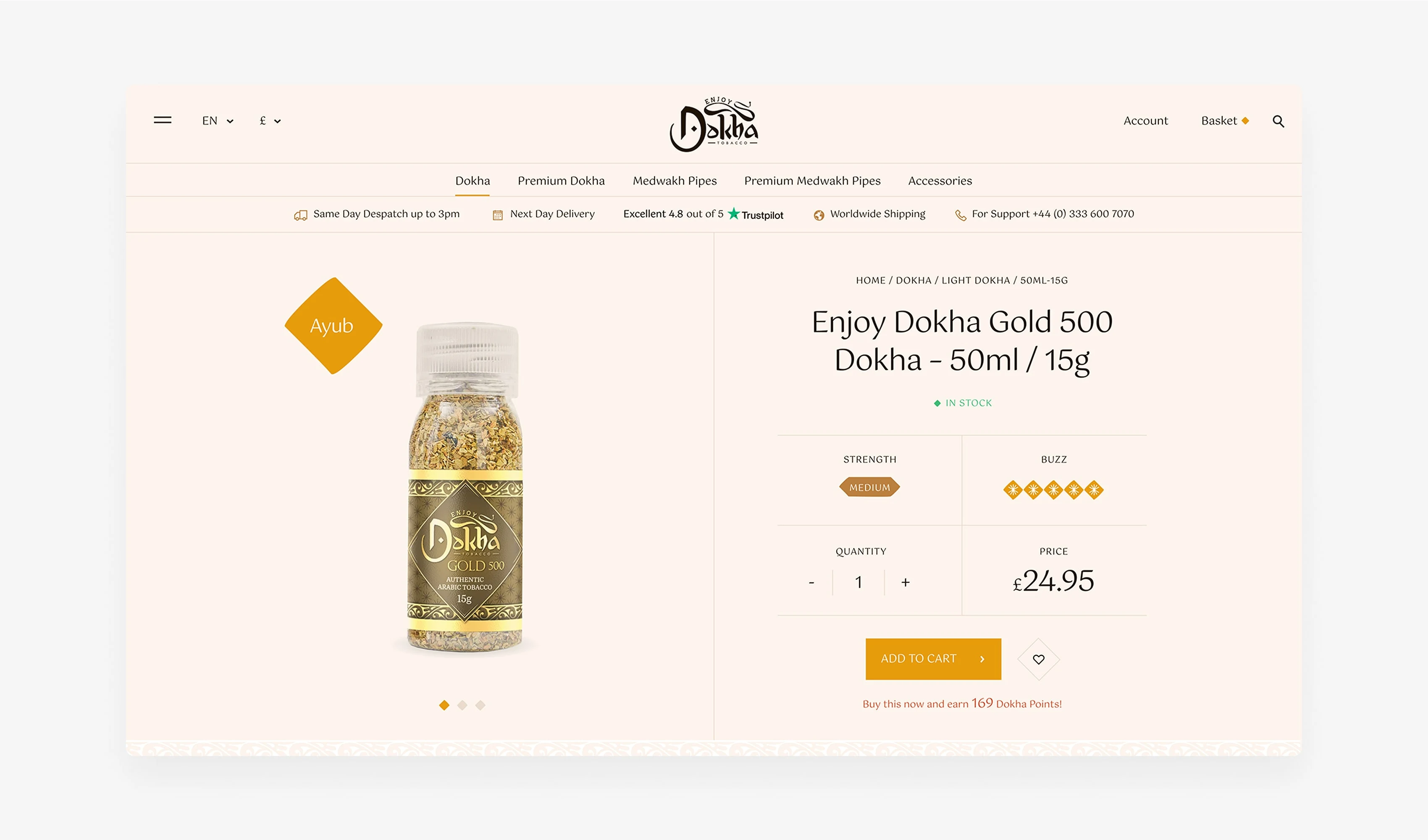 Enjoy Dokha product journey showcase
