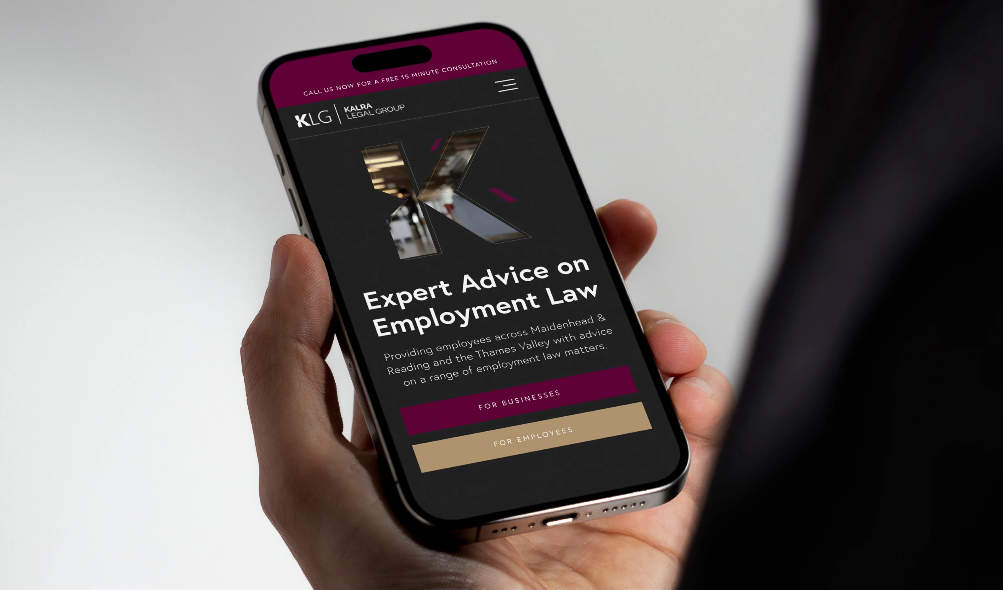 KLG Law service journey showcase